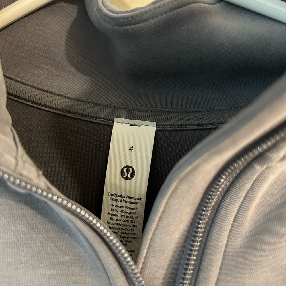 lululemon athletica Charcoal Half-Zip Sweatshirt - Picture 3 of 5